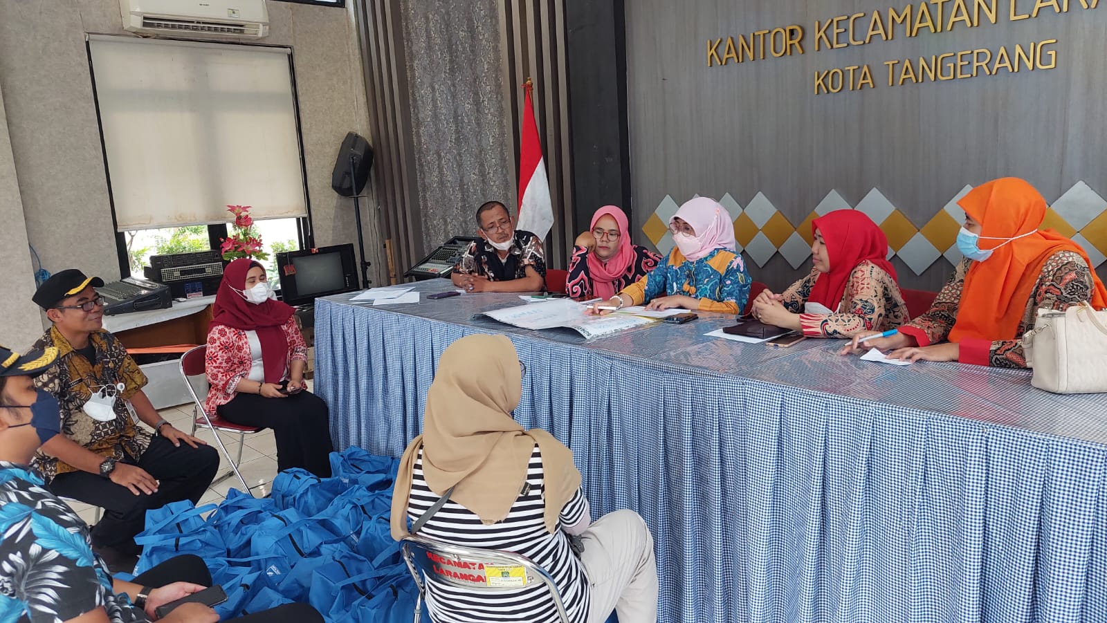 KEC LARANGAN RAPAT KOORDINASI BERSAMA KASI KEMASYARAKATAN SE