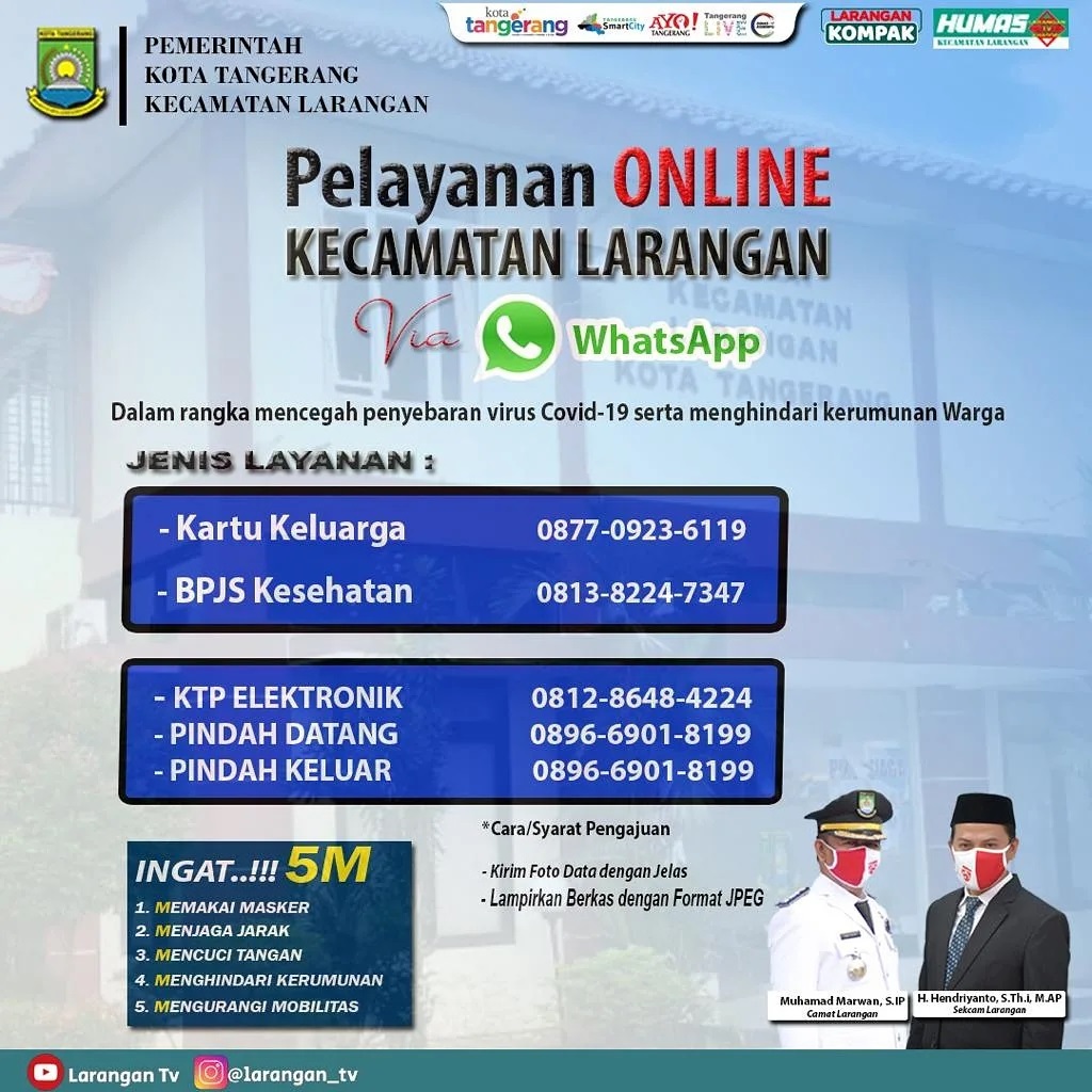 Pelayanan Online Kecamatan Larangan