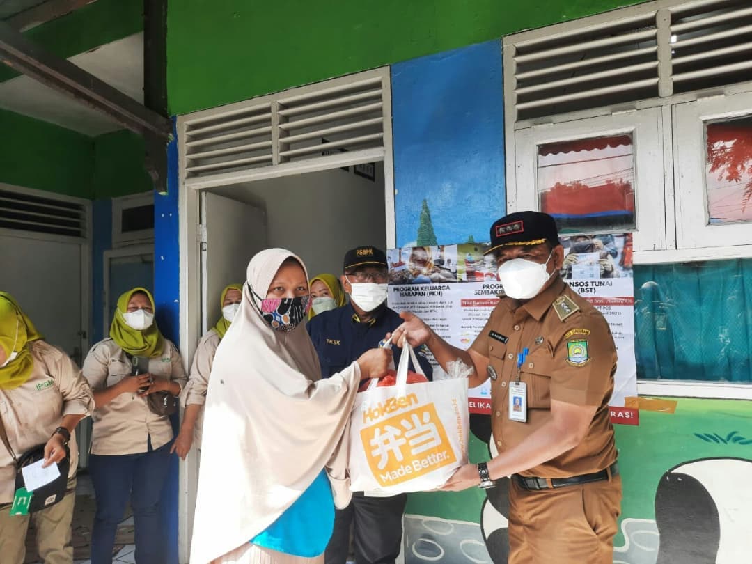 Monitoring Penyaluran BPNT DI Kelurahan Larangan Indah