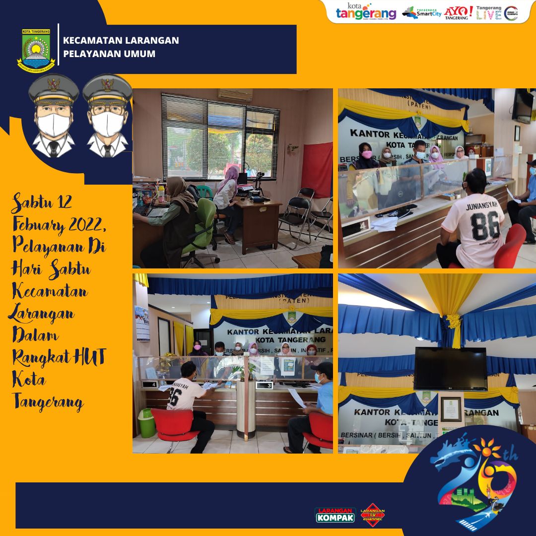 Pelayanan Sabtu Kompak Menyambut HUT Kota Tangerang