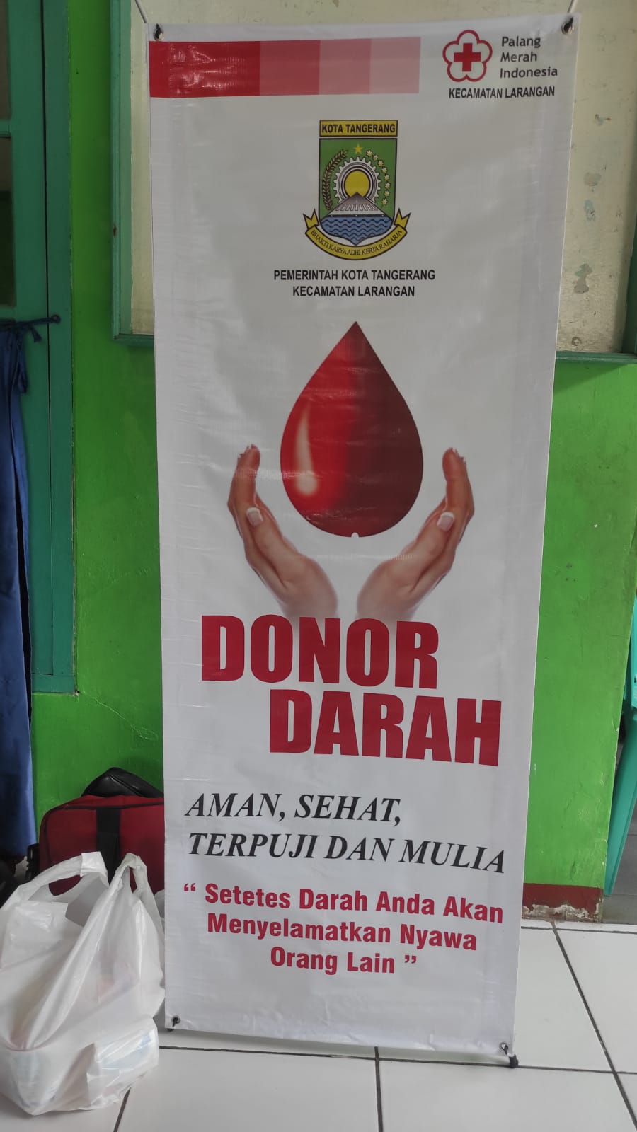 Monitoring Pelaksanaan Donor Darah di RT 03/07 Kel.Larangan Utara