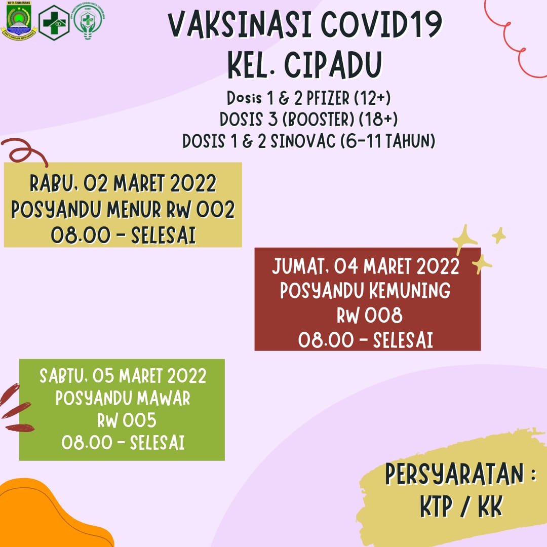 Gerai Vaksinasi Kel. Cipadu