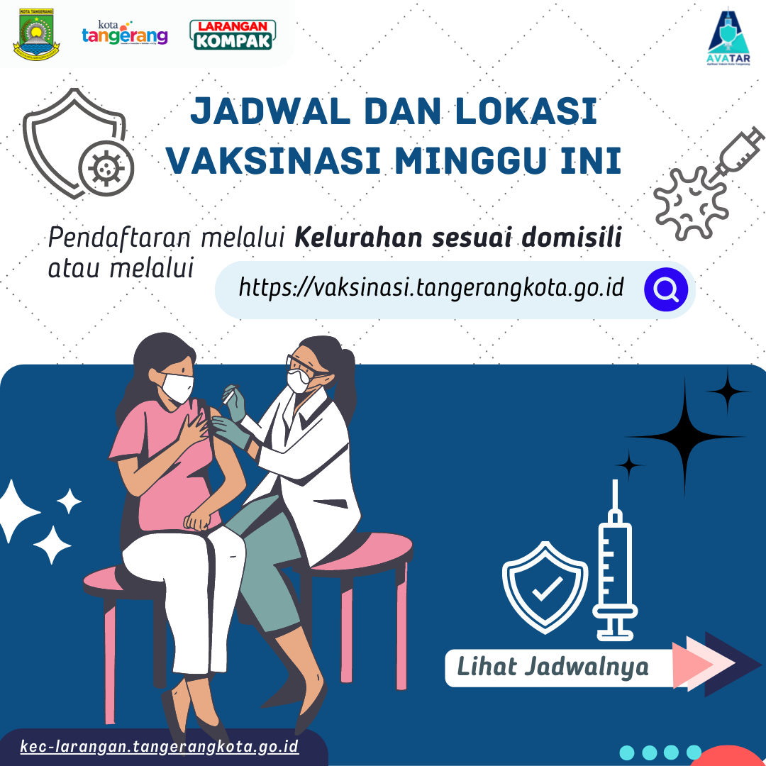 Jadwal Vaksinasi Mingguan, Klik Link Berita!!!