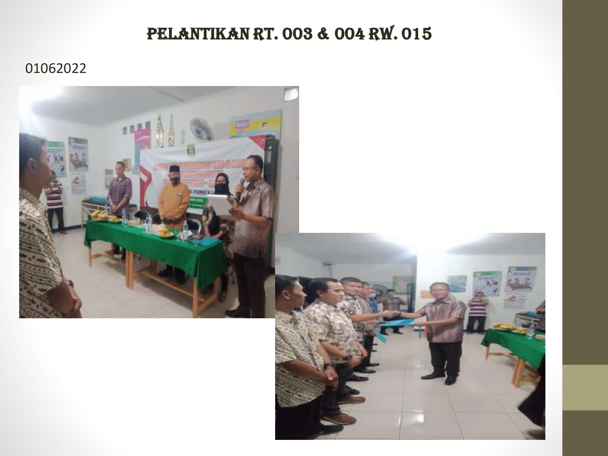 PELANTIKAN RT