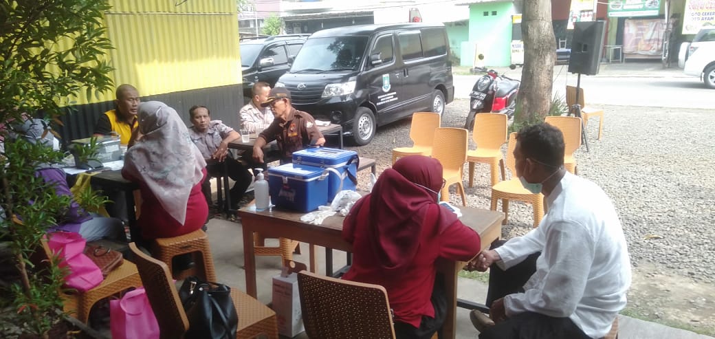 MONITORING VAKSINASI DARI POLRES TANGERANG POLSEK CILEDUG
