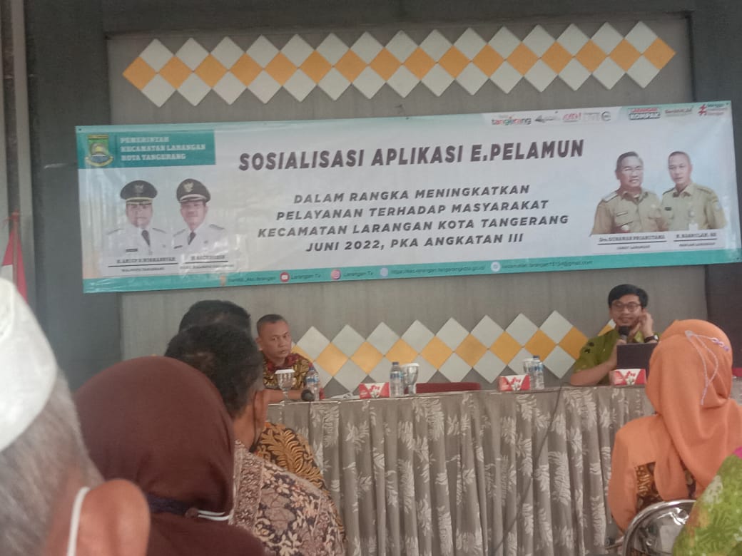 SOSIALISASI APLIKASI  E PELAMUN