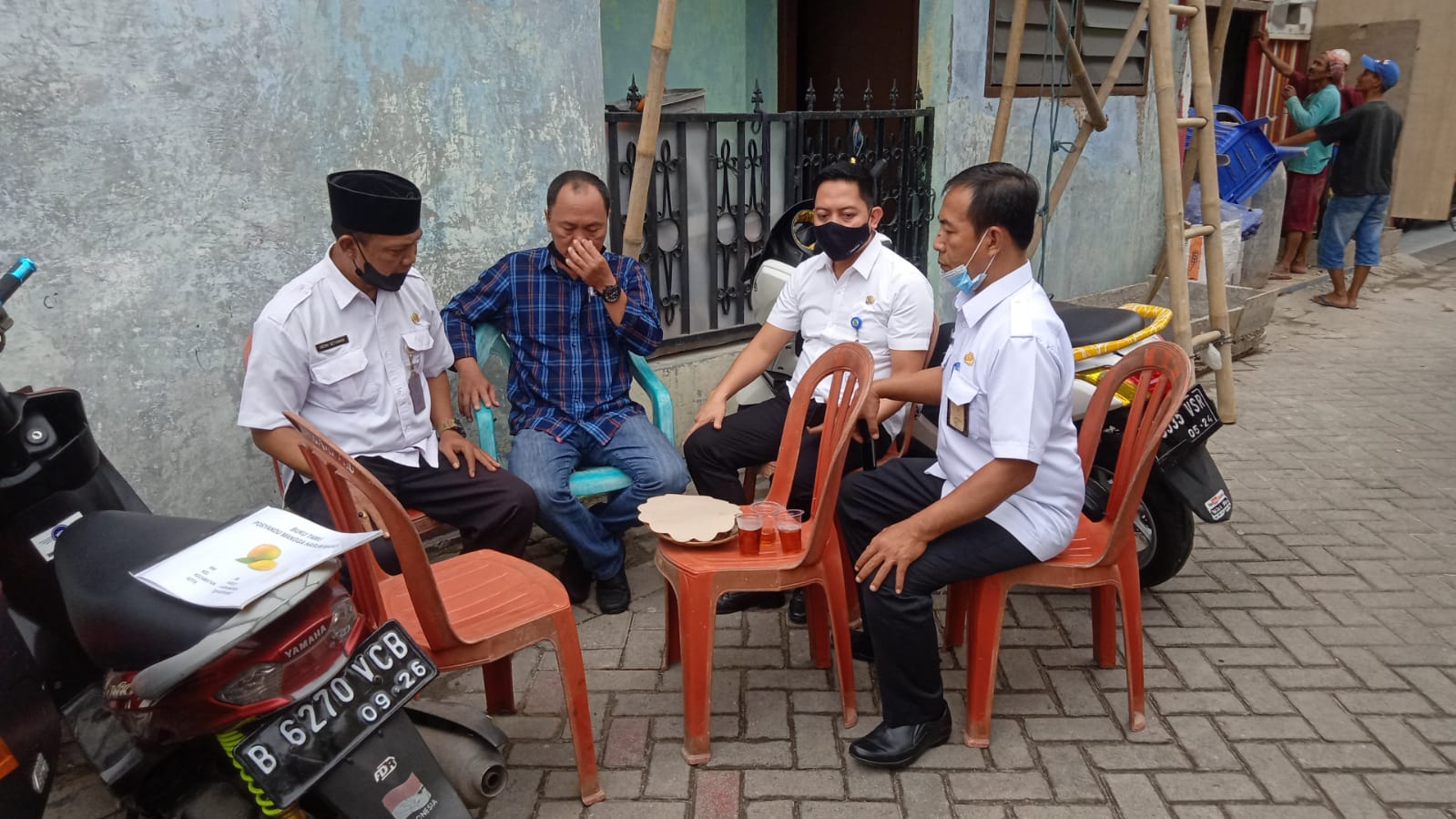 Koordinasi dengan Ketua RW. 006 dan Tokoh Masyarakat