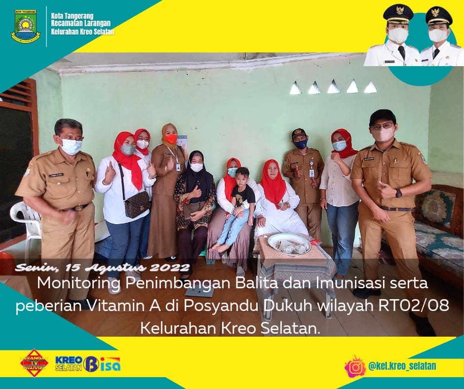 MONITORING POSYANDU DUKU RW. 008 DAN PEMBERIAN VITAMIN A