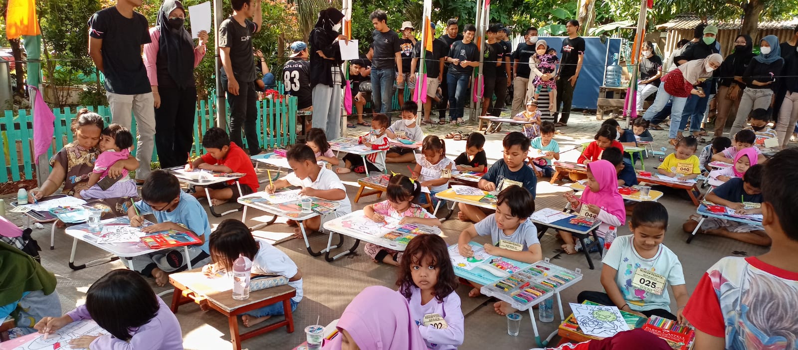 Lomba Mewarnai dalam Rangkaian Kegiatan HUT RI Ke-77