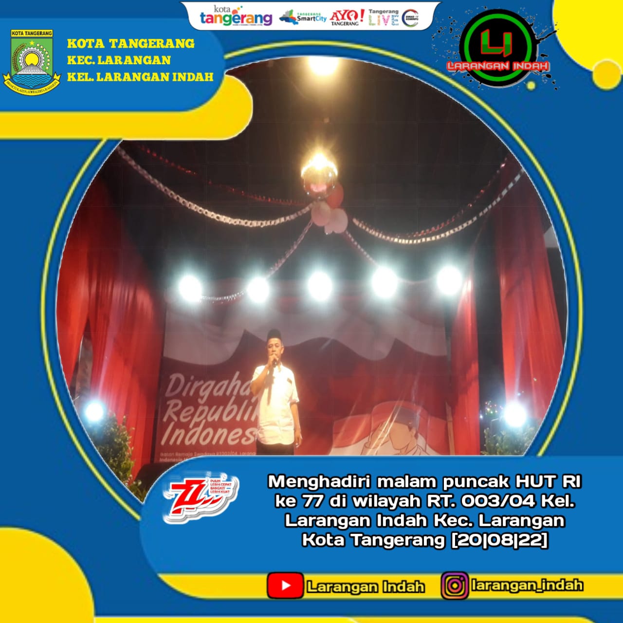 Malam puncak HUT RI 77