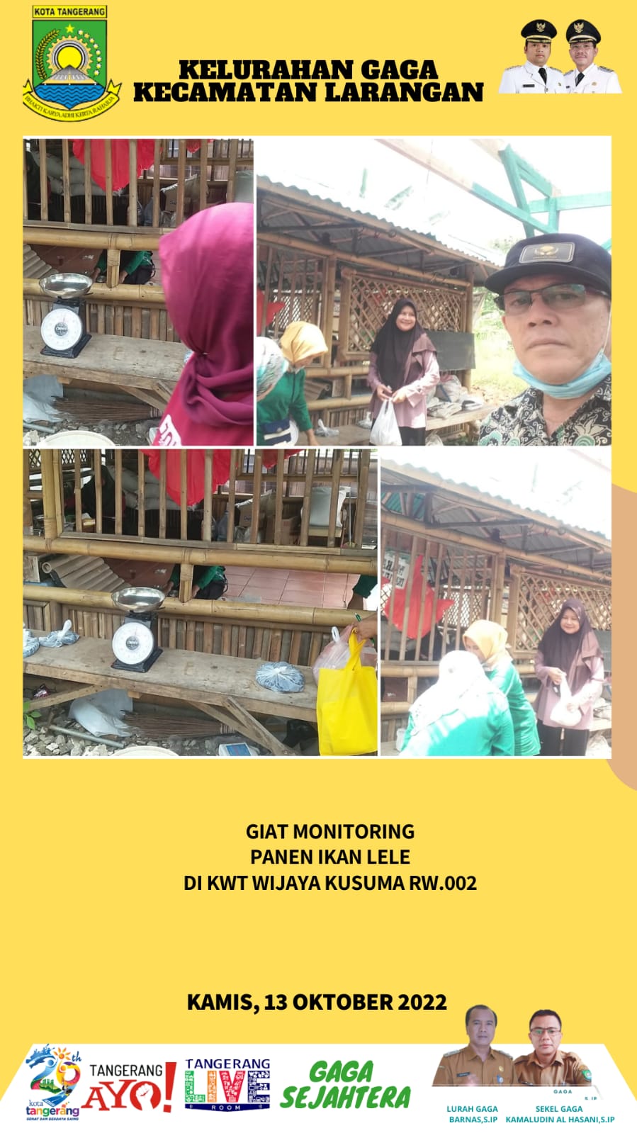 Panen Ikan di KWT Wijaya Kusuma RW 002