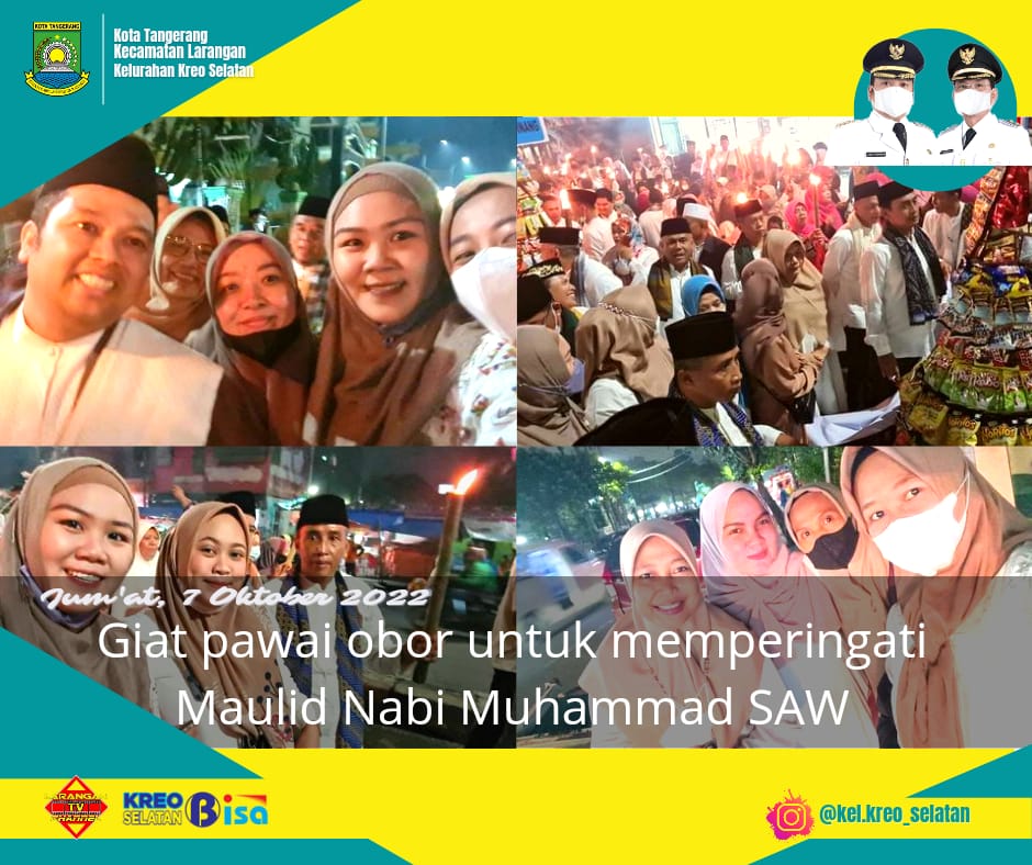 MENGIKUTI KEGIATAN PAWAI OBOR