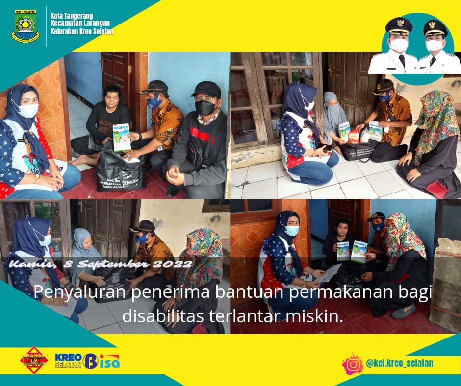 PENDISTRIBUSIAN BANTUAN SOSIAL PERMAKANAN DISABILITAS TAHUN ANGGARA 2022