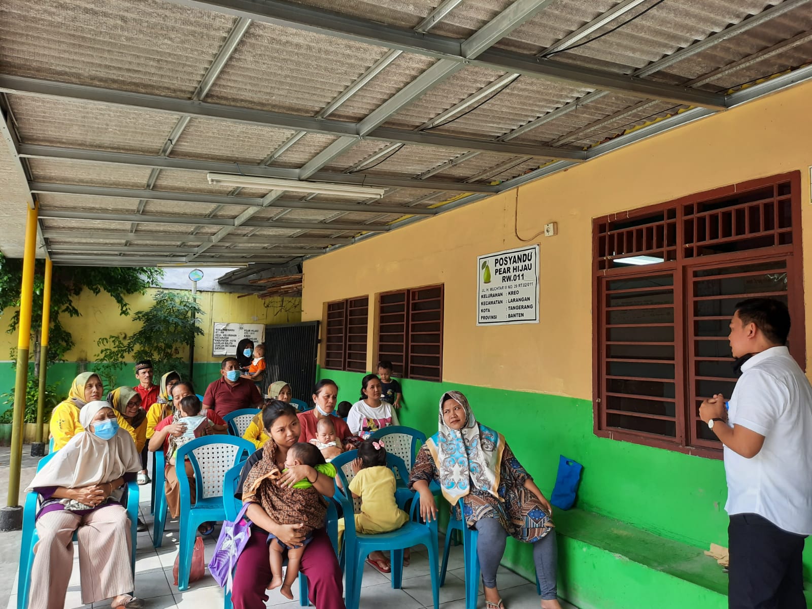 Giat pelayanan kesehatan balita yang bertempat di Posyandu Pear Hijau RW. 011 