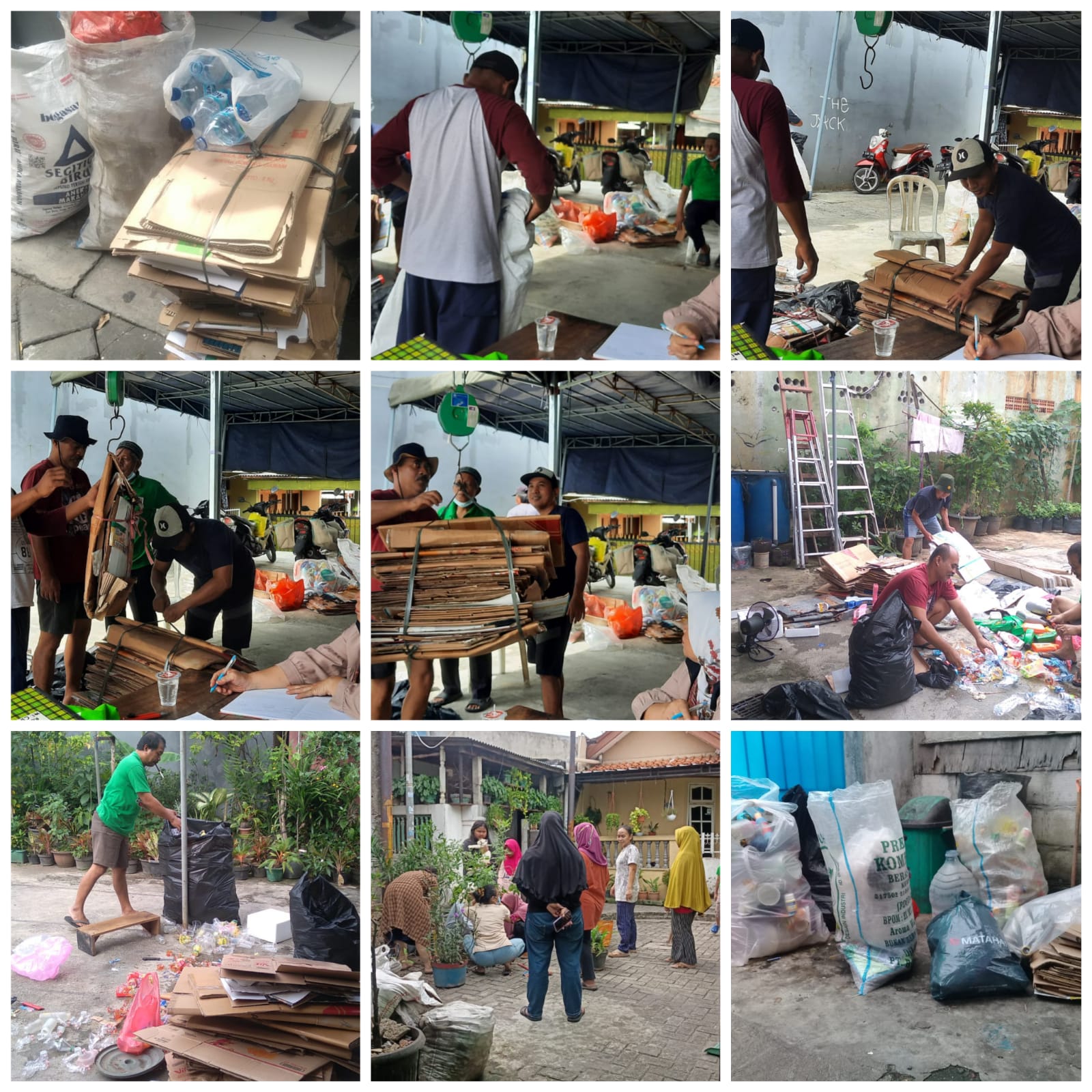Penimbangan di Bank Sampah Rw.01