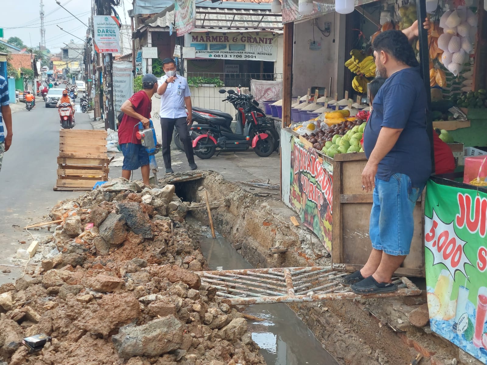 MONITORING PENGERJAAN DRAINASE 