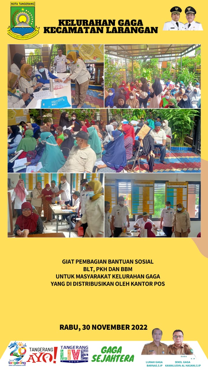 Pembagian BLT BBM Kelurahan Gaga