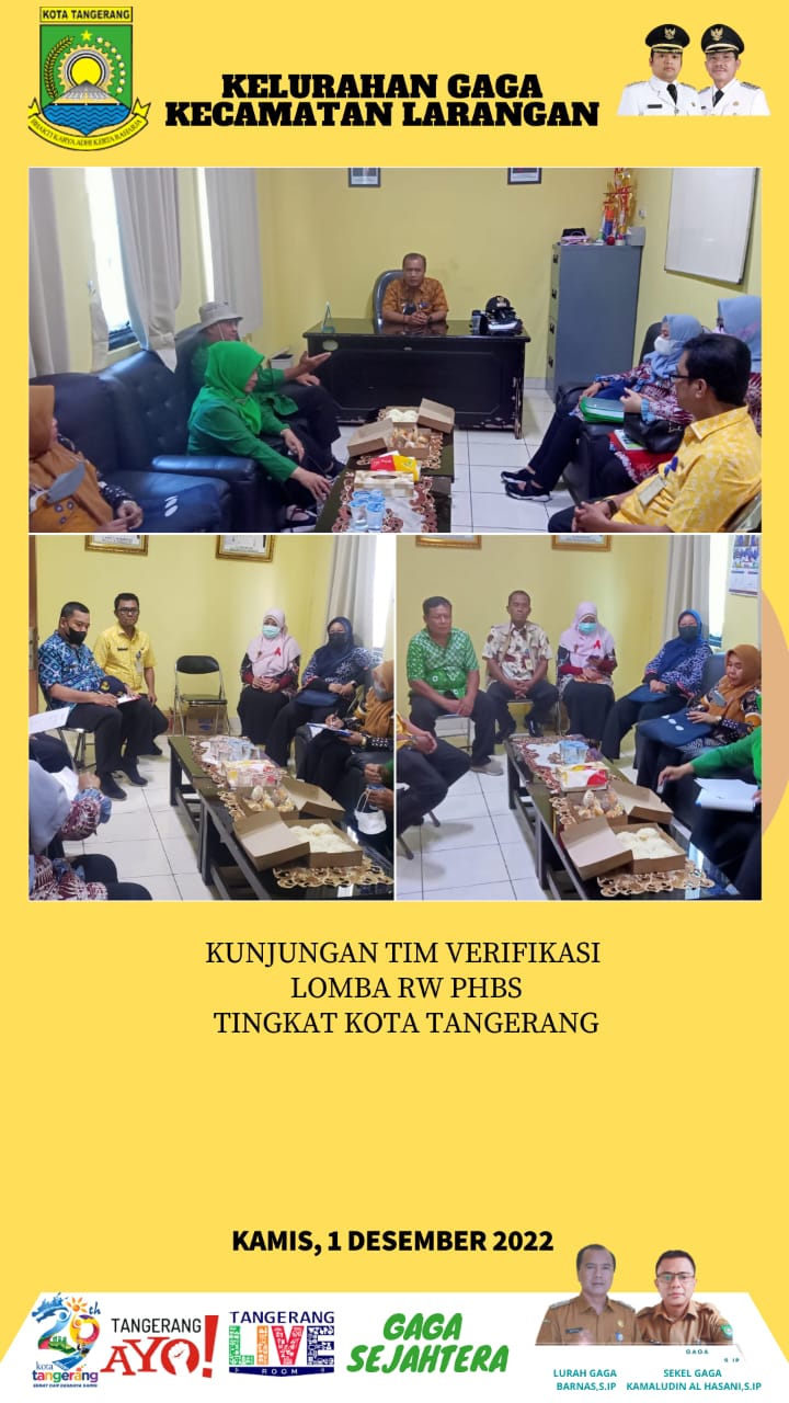 Giat Penilaian Lomba RW PHBS Tingkat Kota Tangerang