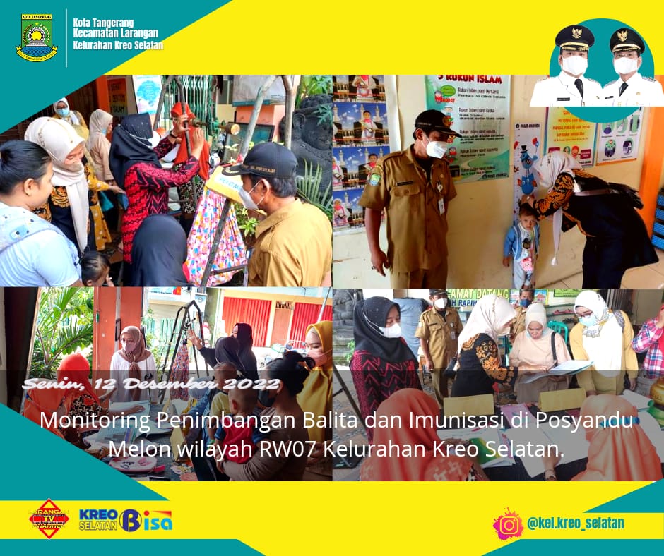 MONITORING KEGIATAN POSYANDU MELON RW. 007