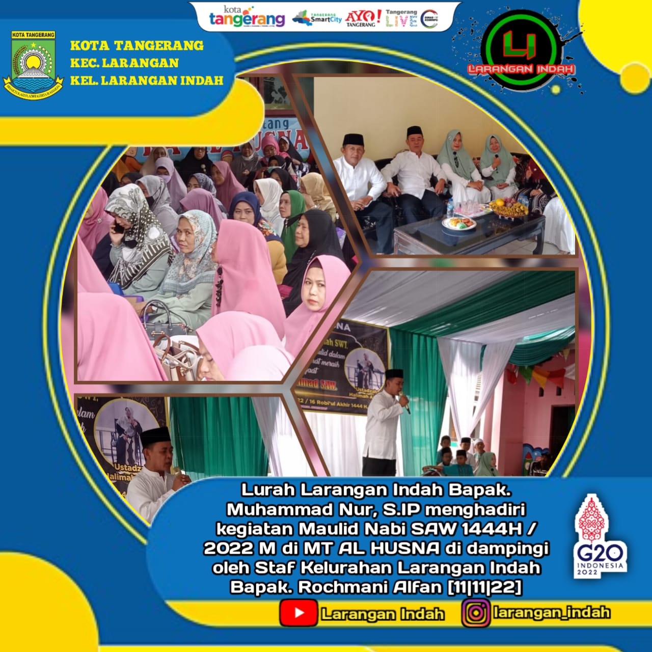 Menghadiri Maulid Nabi Muhammad SAW 1444H/2022M