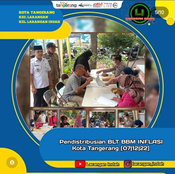 Monitoring pendistribusian bantuaan INFLASI