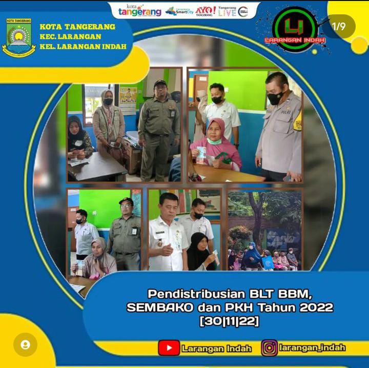 Monitoring pendistribusian bantuan BLT BBM, SEMBAKO & PKH Tahun 2022