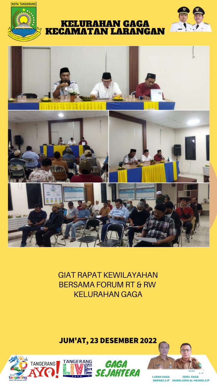 Rapat Kewilayahan bersama Forum RT-RW