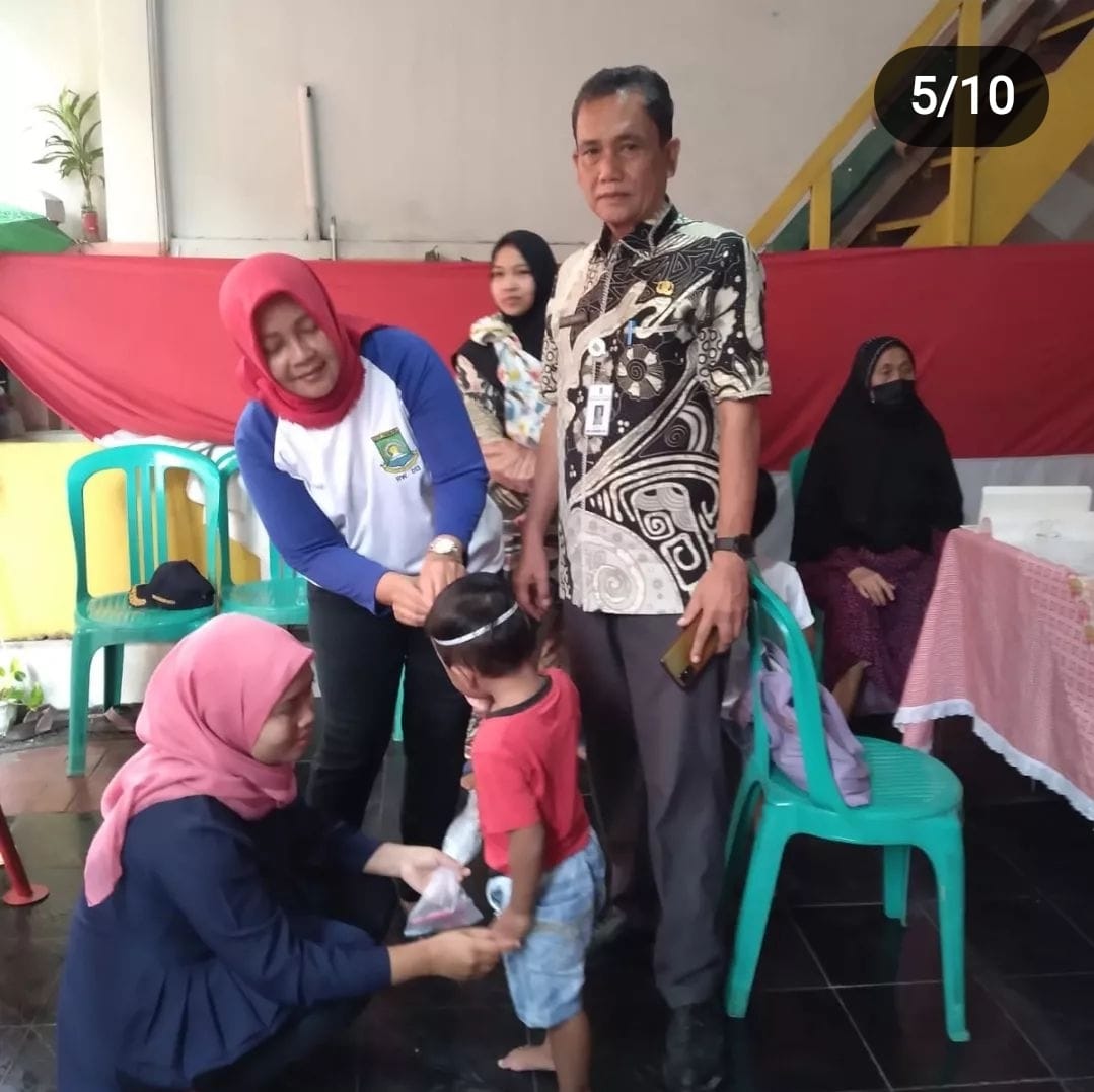 Giat pelayanan kesehatan balita yang bertempat di Posyandu Sawo RW. 013 