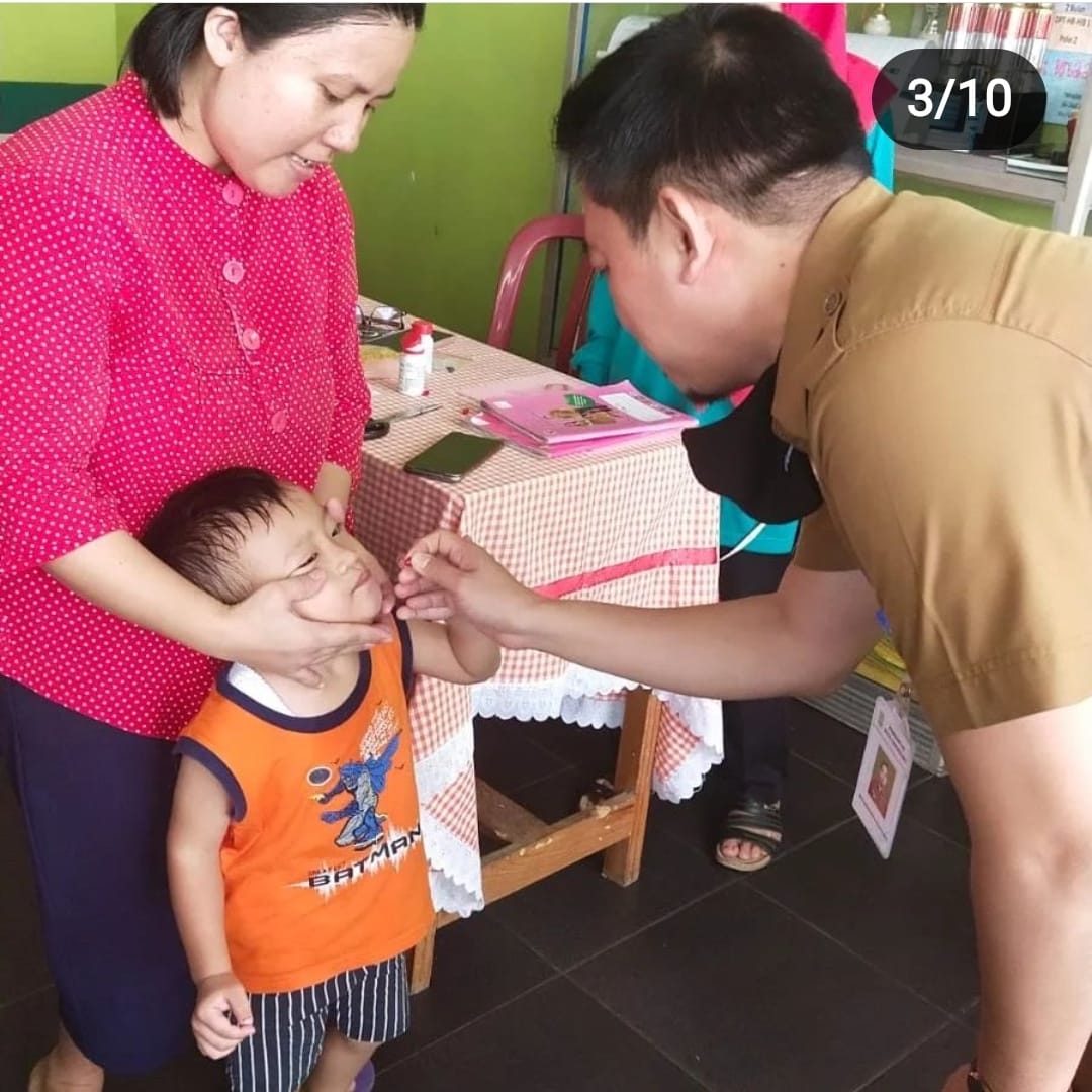 Giat pelayanan kesehatan balita yang bertempat di Posyandu Semangka RW. 004