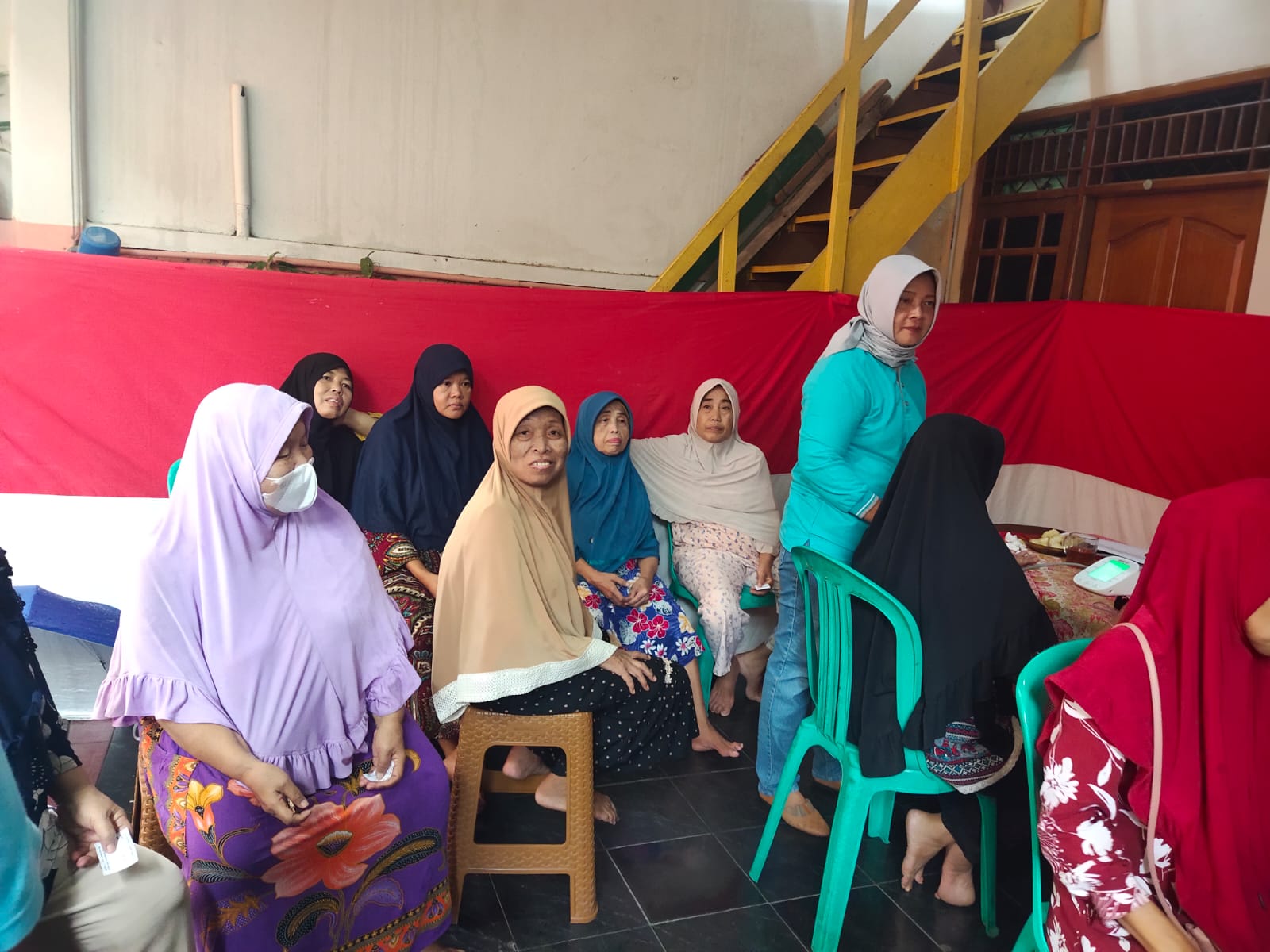 Giat pelayanan Posbindu yang di Posyandu Sawo 